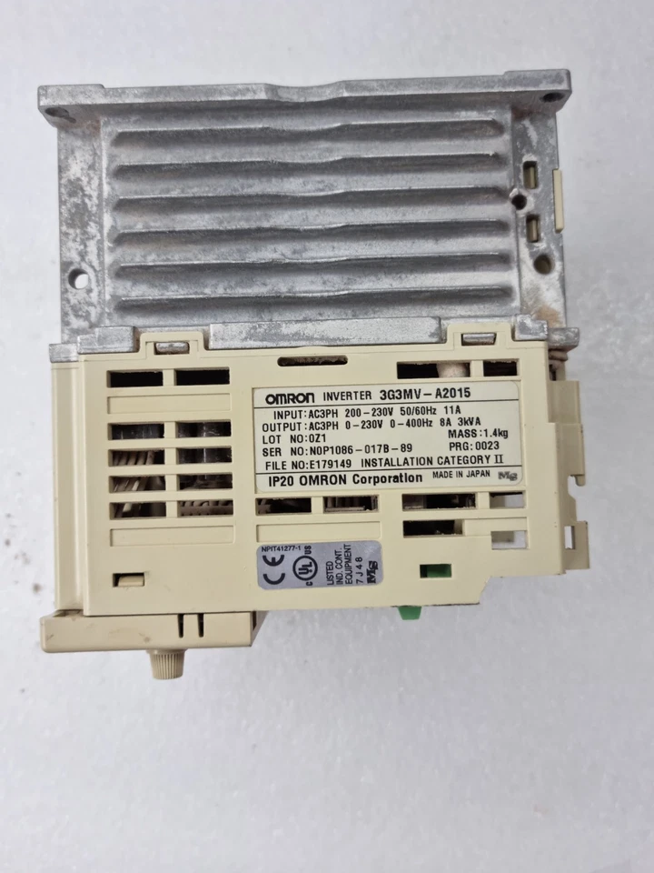 OMRON 3G3MV-A2015 INVERTER 3PH 3kVA 200-230VAC (USED CONDITION)